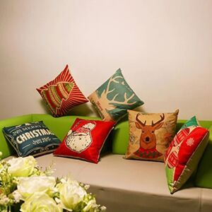 Unomor Christmas Pillow Covers Set of 6